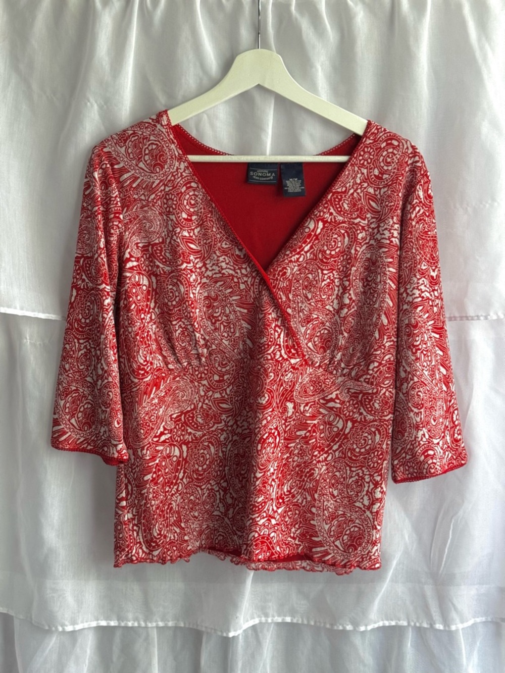 Sonoma Paisley Print Blouse